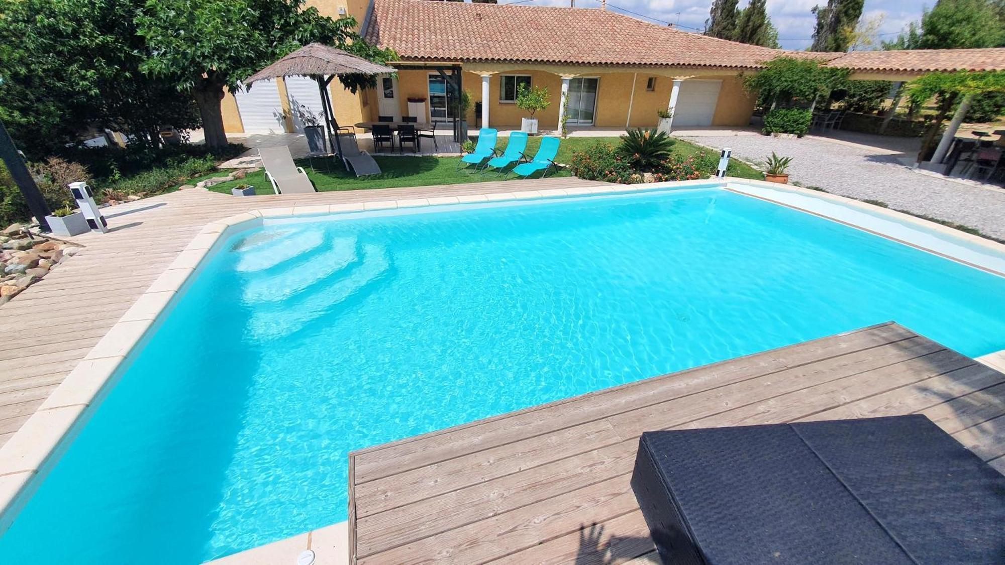 Villa Spacieuse A Beziers Avec Piscine Privee Et Jacuzzi Buitenkant foto